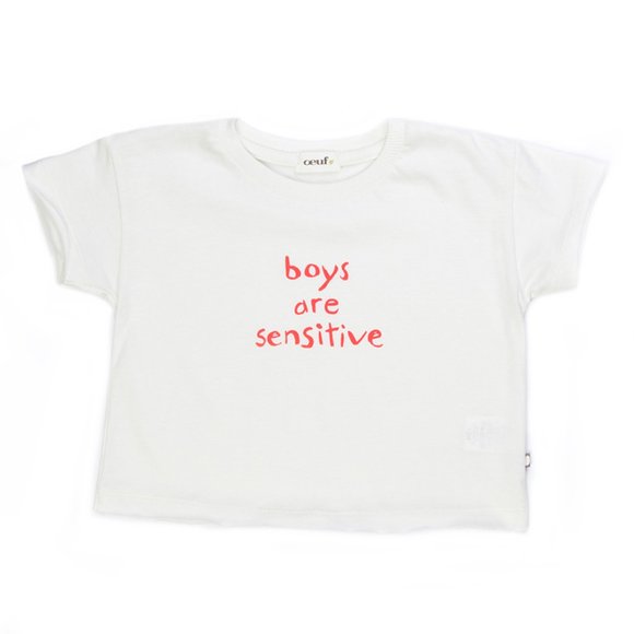 Oeuf NYC "Boys Are Sensitve" Tee - Picture 1 of 3